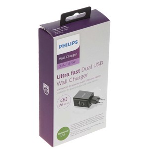 شارژر دیواری USB فیلیپس ULTRA FAST مدل DLP2502